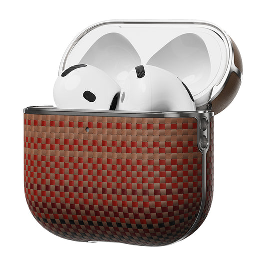 Airpods 4 Kılıf Aramid Fiber Pitaka Tactile Woven Sunset-Moonrise Serisi Kapak