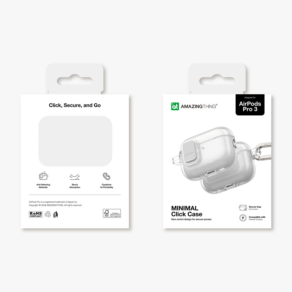 Airpods Pro 3 Amazingthing Magnetik Kilit Tasarımlı Minimal Serisi Kılıf