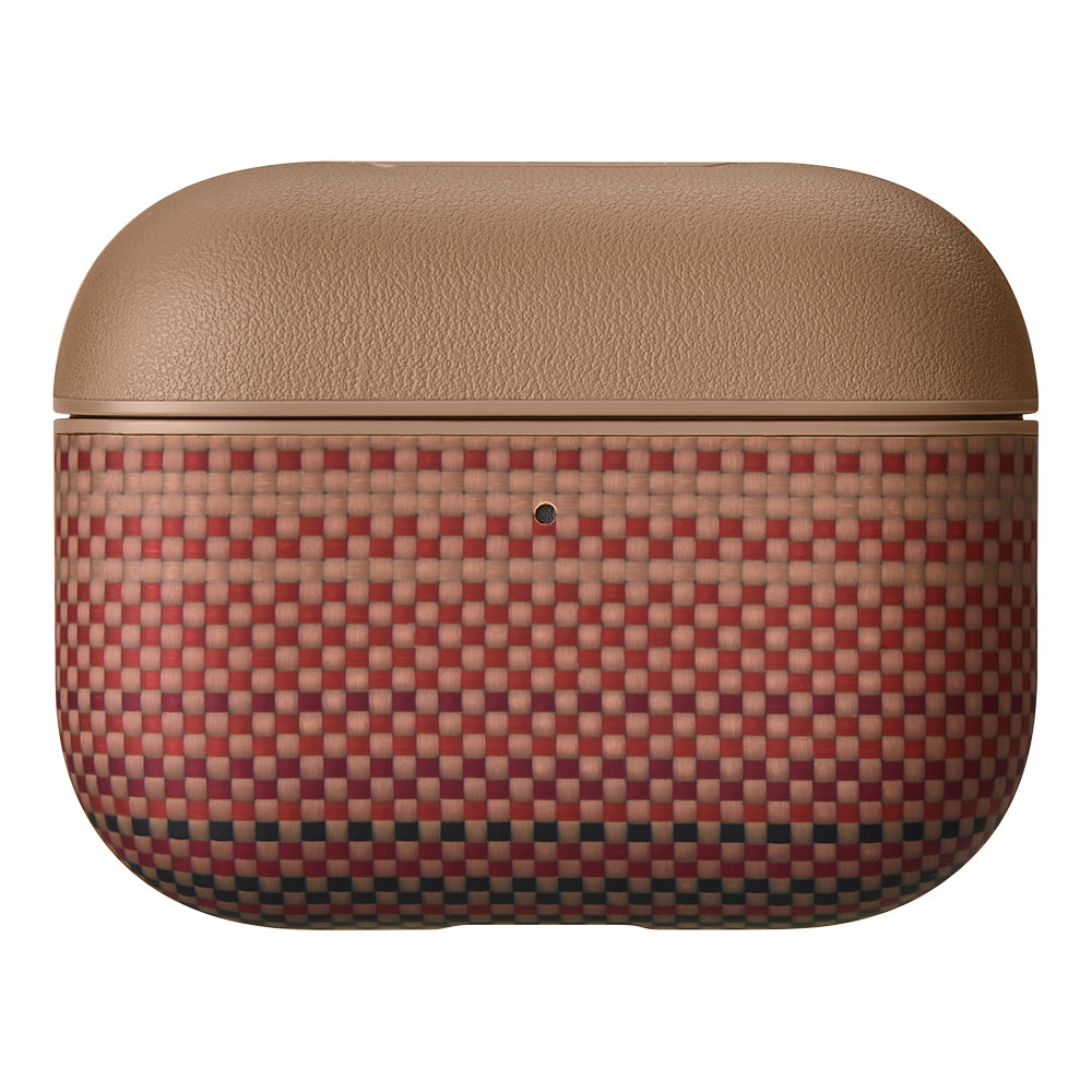 Airpods Pro 3 Kılıf Aramid Fiber Pitaka Tactile Woven Sunset-Moonrise Serisi Kapak