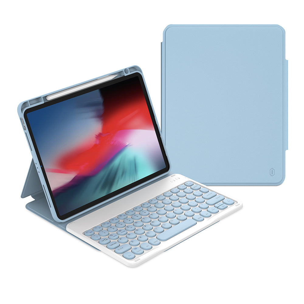 iPad Air 10.9 2020 (4.Nesil) Wiwu Protective Gizli Kalem Bölmeli Klavyeli Kılıf