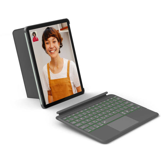 iPad Pro 11 2018 Wiwu Combo Led Işıklı Magnetik Standlı Klavyeli Kılıf