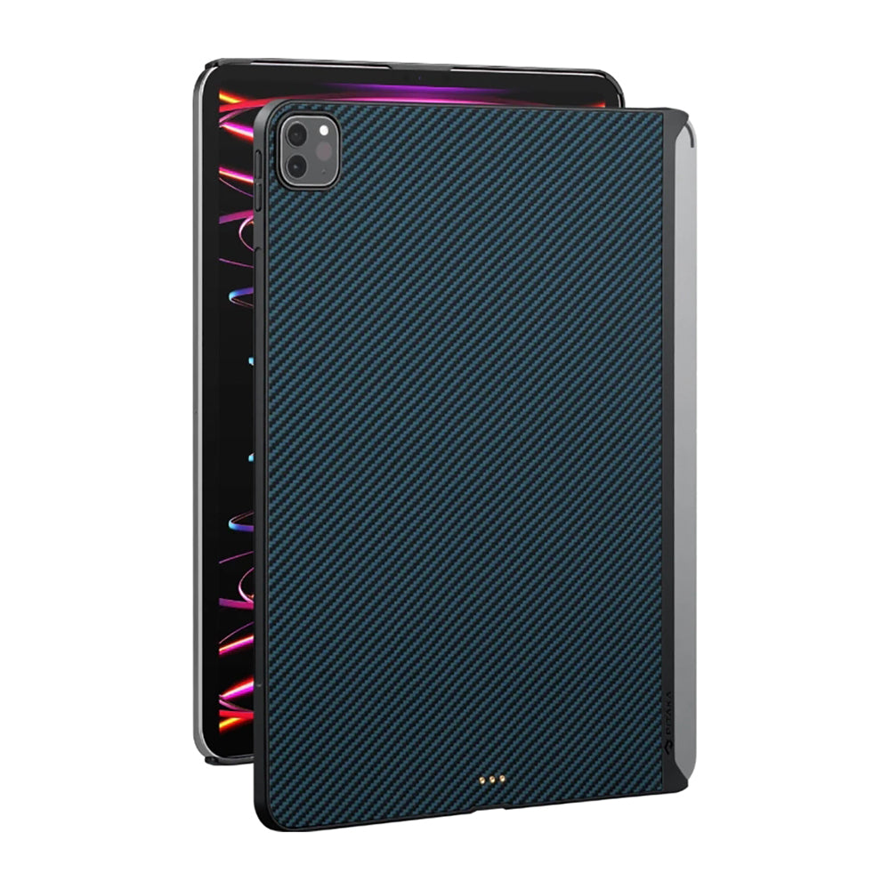 iPad Pro 11 2020 (2.Nesil) Kılıf Aramid Fiber Pitaka Ultra-Slim Classic Serisi Tablet Kapak