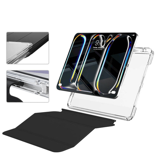 Apple iPad Pro 11 2025 M5 Kılıf Magnetik Ayrılabilen Airbagli Zore Sliding Tablet Kılıfı