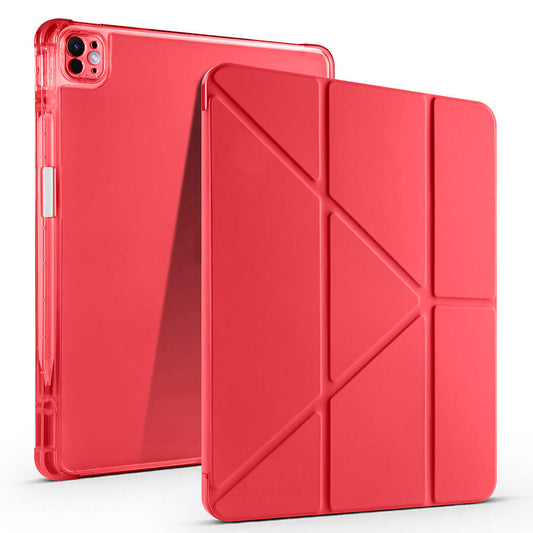 Apple iPad Pro 13 2024 Kılıf Zore Tri Folding Kalem Bölmeli Standlı Kılıf