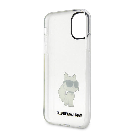 iPhone 11 Kılıf Karl Lagerfeld Transparan Choupette Dizayn Kapak