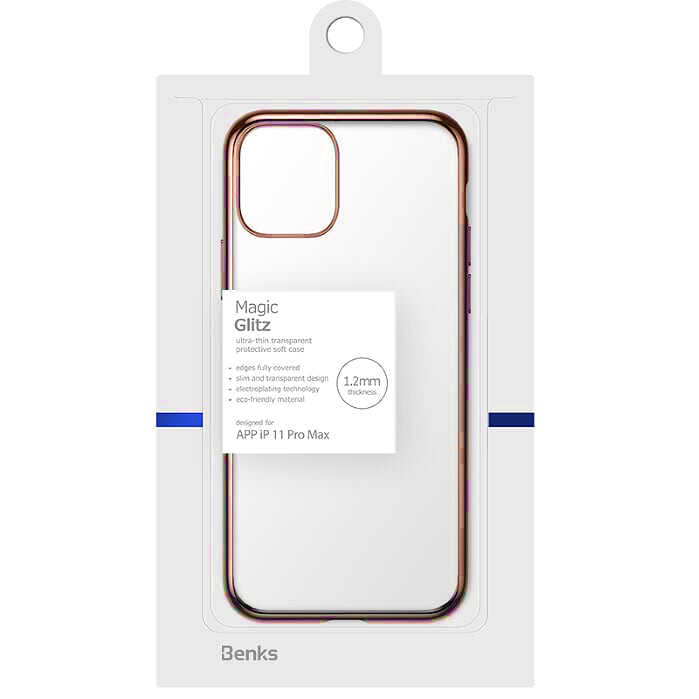iPhone 11 Pro Max Benks Magic Glitz Ultra-Thin Transparent Protective Soft Kapak