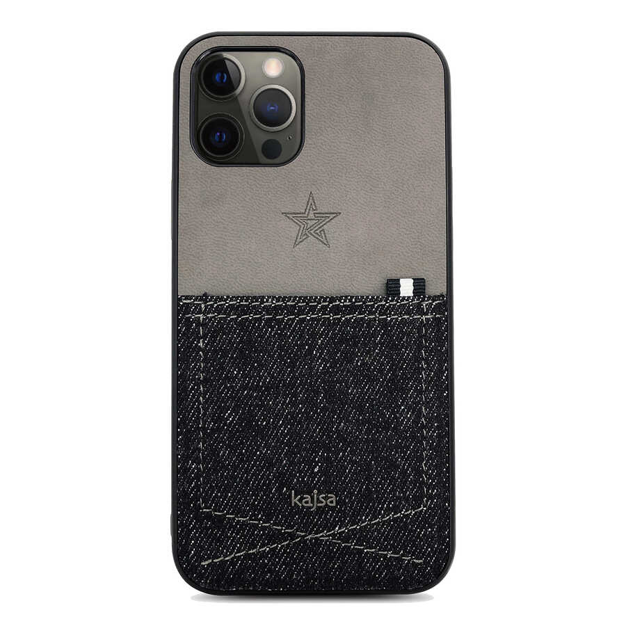 iPhone 12 Pro Kılıf Kajsa Denim Kapak