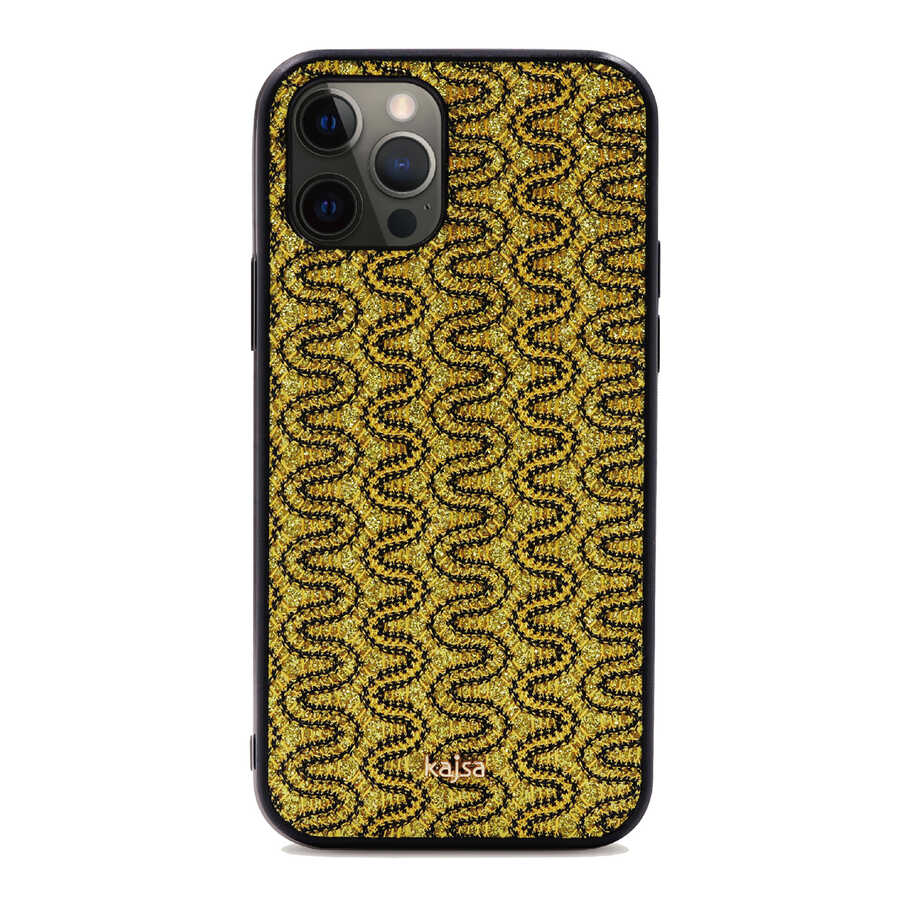 iPhone 12 Pro Kılıf Kajsa Glamorous Serisi Waterfall Pattern Kapak