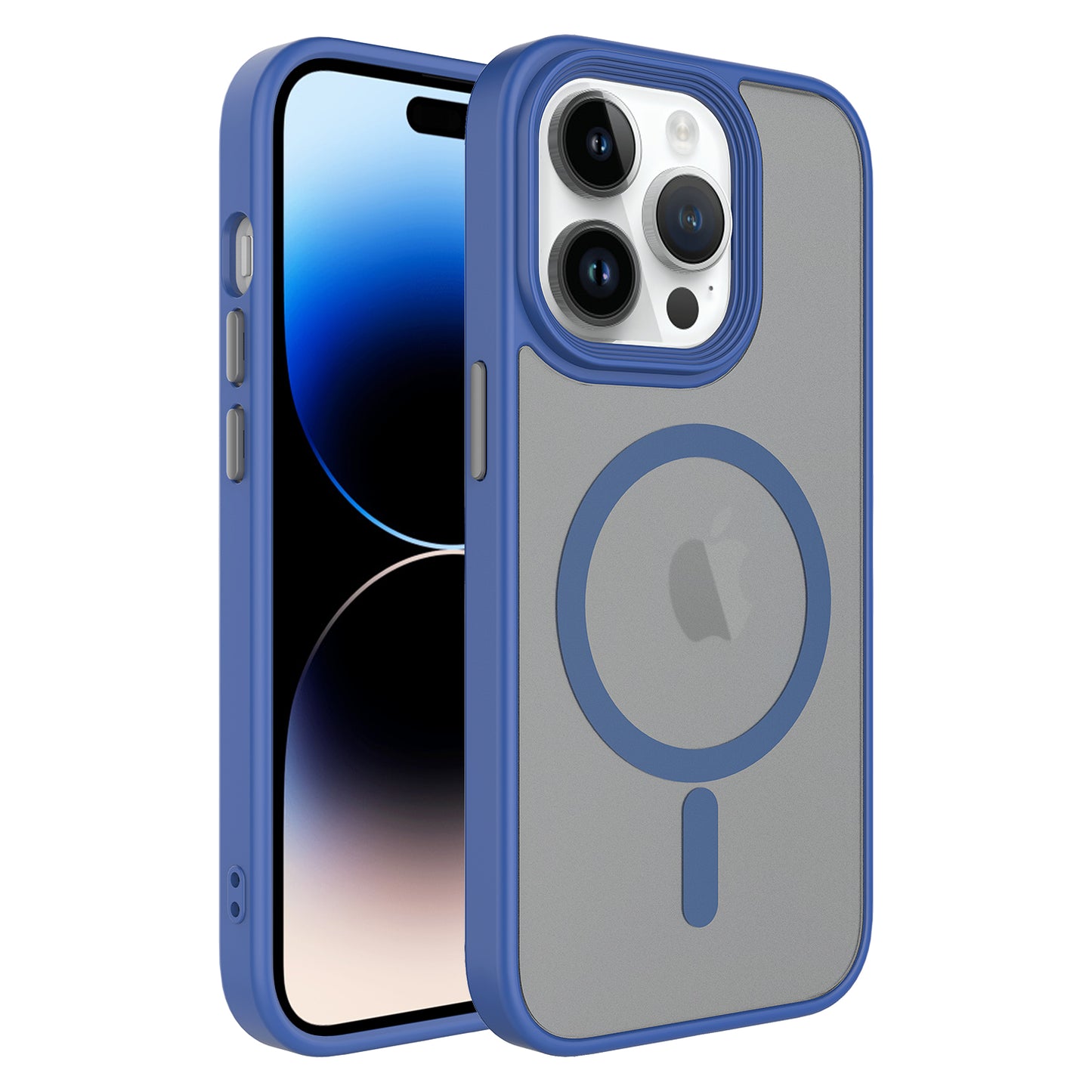 Apple iPhone 12 Pro Kılıf Mat Arka Yüzey Wireless Şarj Özellikli Zore Flet M-safe Kapak