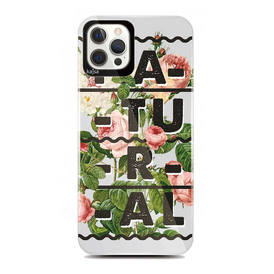 iPhone 12 Pro Max Kılıf Kajsa Floral Kapak