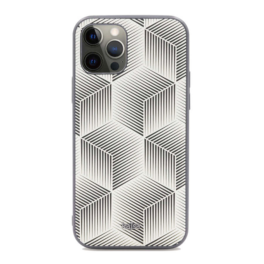 iPhone 12 Pro Max Kılıf Kajsa Splendid Serisi 3D Cube Kapak
