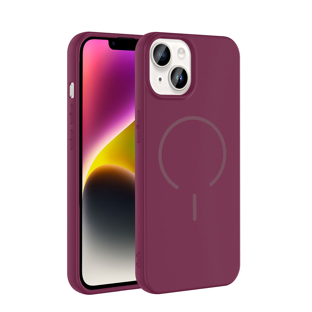 Apple iPhone 13 Kılıf M-safe Şarj Özellikli Zore Meta Kapak