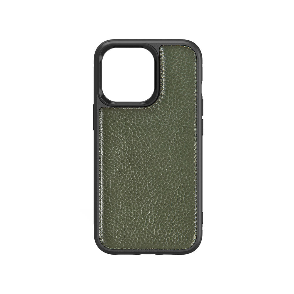 iPhone 13 Kılıf Wiwu Genuine Leather Plastic Calfskin Orjinal Deri Kapak