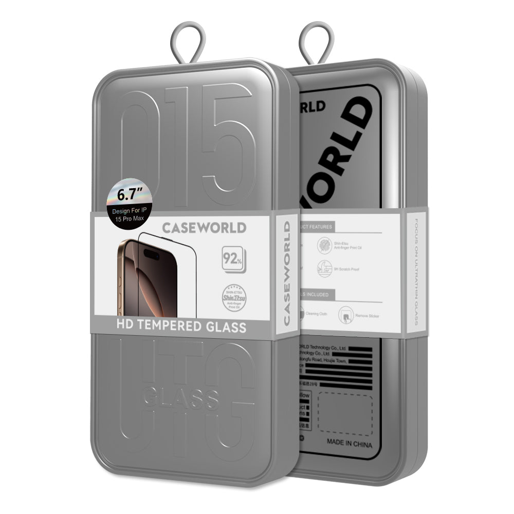 iPhone 13 Pro CaseWorld HD Serisi 0.33mm Temperli Cam Ekran Koruyucu