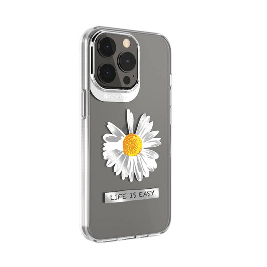 iPhone 13 Pro Kılıf Çift IMD Baskılı Lisanslı Switcheasy Artist Daisy Kapak