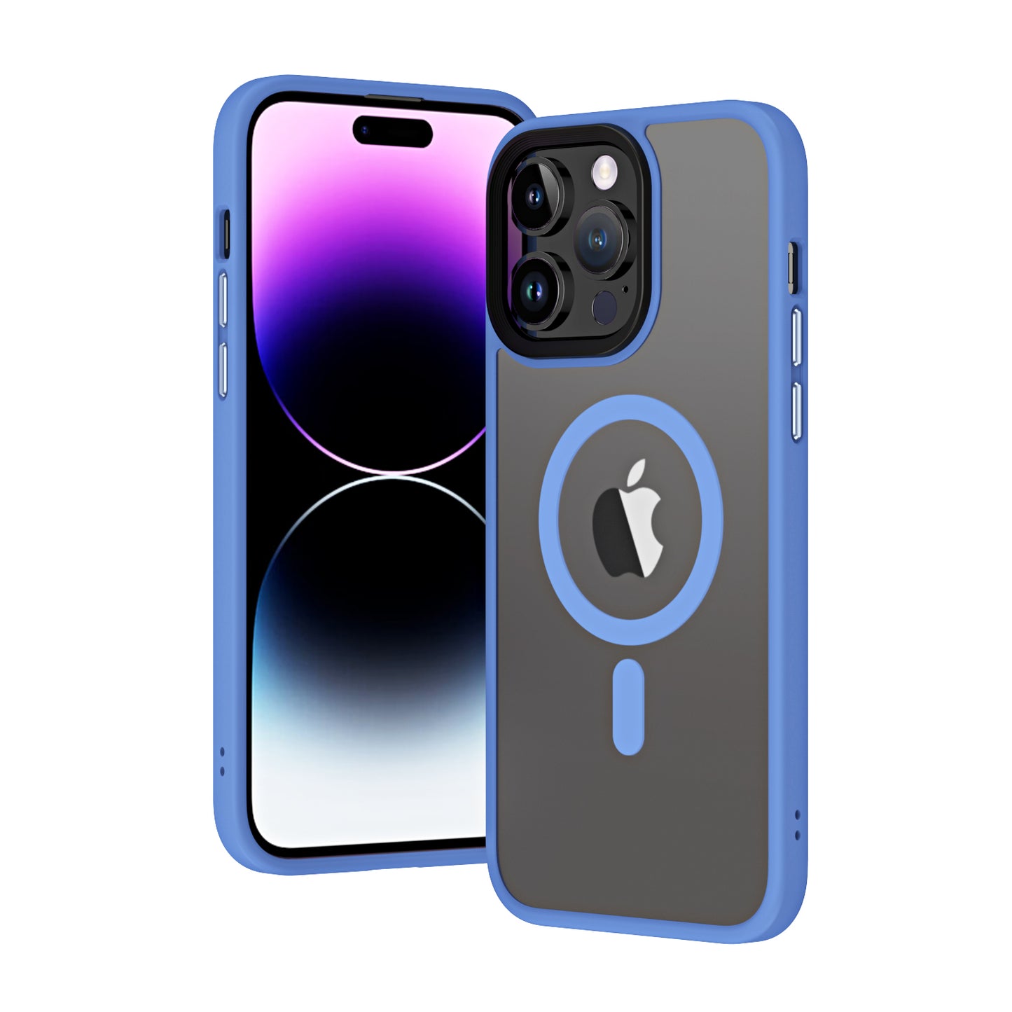 Apple iPhone 13 Pro Kılıf Wireless Şarj Özellikli Zore Hibrit M-safe Kapak