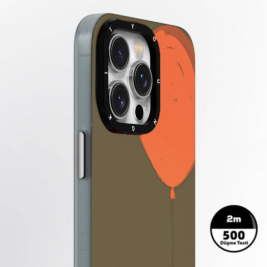 iPhone 13 Pro Max Kılıf M-safe Şarj Özellikli Youngkit Orange Serisi Flying Balloon Kapak