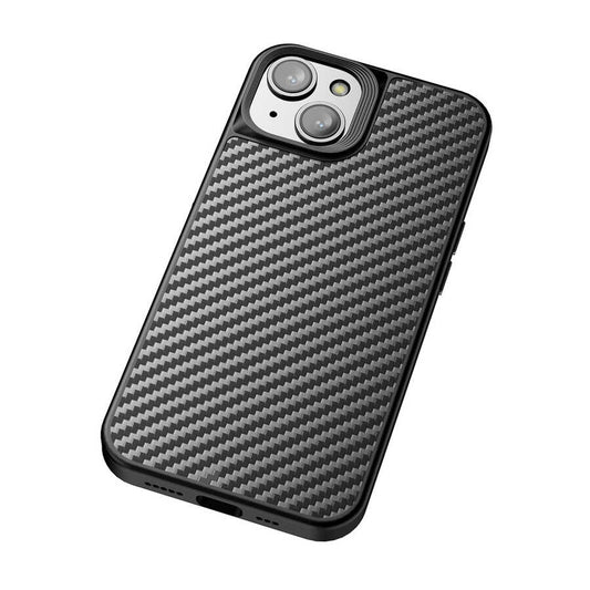 iPhone 14 Kılıf Aramid Karbon Fiber M-safe Özellikli Wlons Radison Kapak