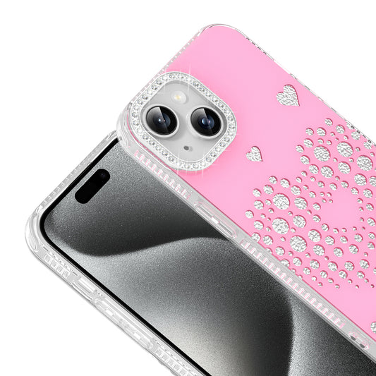 Apple iPhone 14 Kılıf Damla Taşlı Zore Rivas Sert PC Kapak