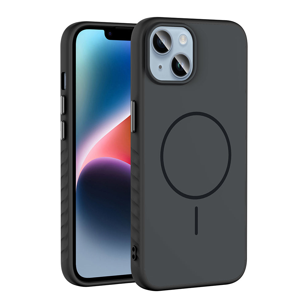 Apple iPhone 14 Kılıf M-safe Şarj Özellikli Zore Tea Kapak