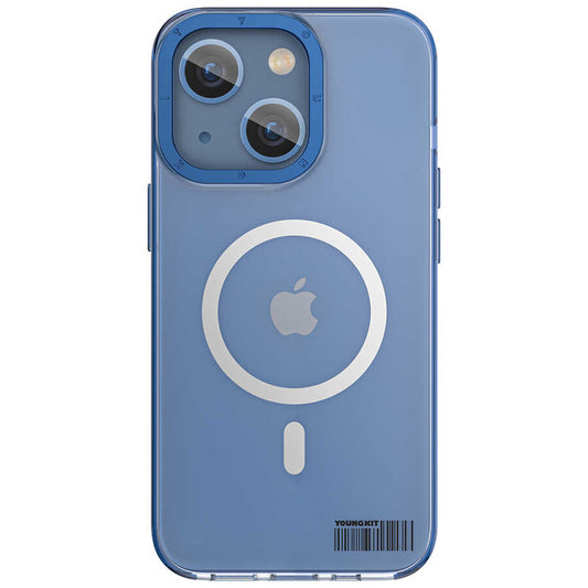 iPhone 14 Kılıf M-safe Şarj Özellikli Youngkit Coloured Glaze Serisi Kapak