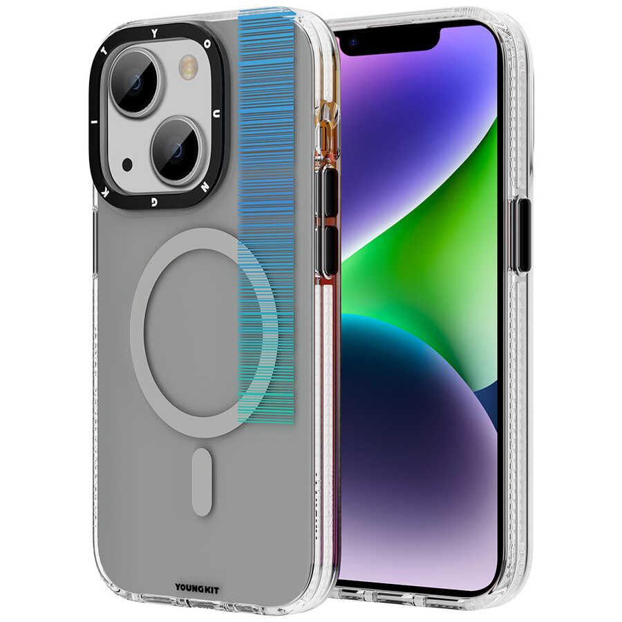 iPhone 14 Plus Kılıf M-safe Şarj Özellikli Youngkit Pure Serisi Kapak