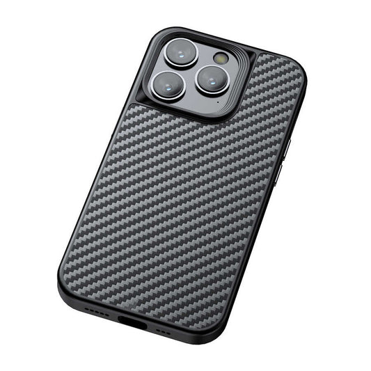 iPhone 14 Pro Kılıf Aramid Karbon Fiber M-safe Özellikli Wlons Radison Kapak