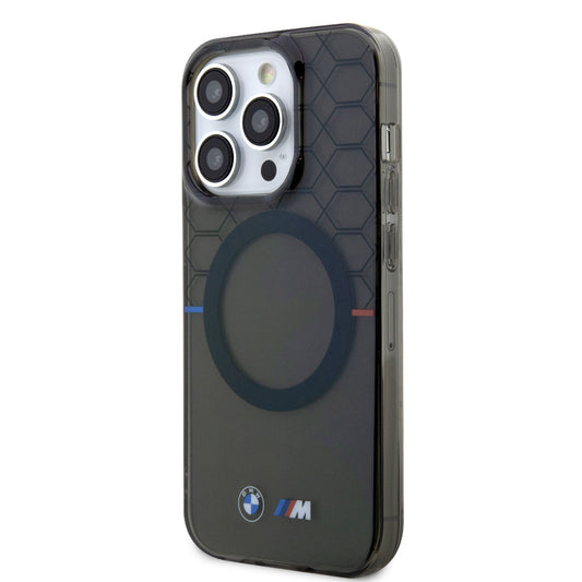 iPhone 14 Pro Kılıf BMW M-safe Şarj Özellikli Transparan M Dizayn Kapak