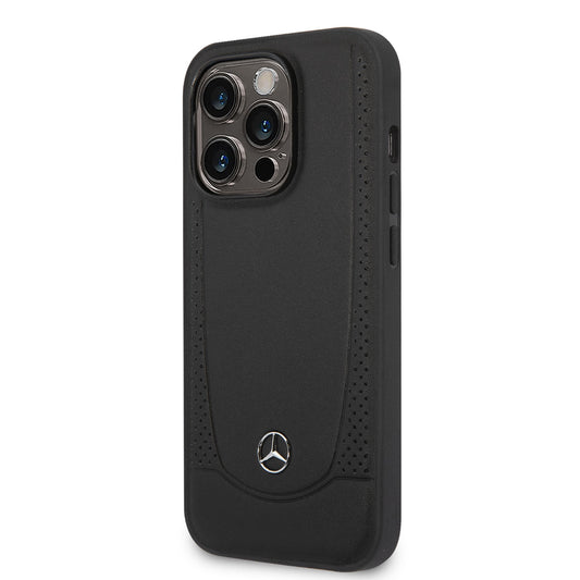 iPhone 14 Pro Kılıf Mercedes Benz M-safe Şarj Özellikli Urban Deri Kapak