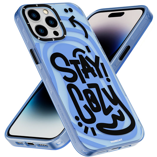 iPhone 14 Pro Kılıf Mutlu Mod Figürlü YoungKit Happy Mood Serisi Kapak