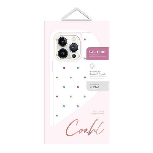iPhone 14 Pro Kılıf Tektaş Desenli Coehl Solitaire Kapak
