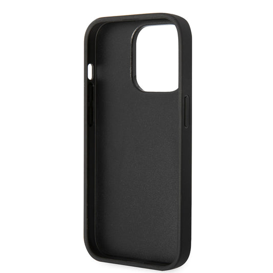 iPhone 14 Pro Kılıf U.S. POLO ASSN. Deri Şeritli Logo Dizayn Kapak