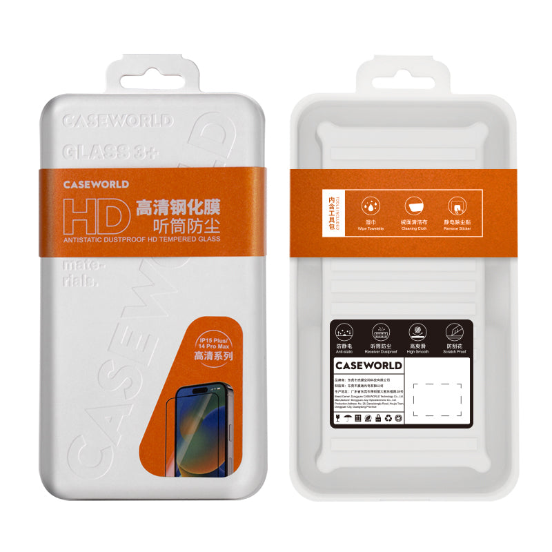 iPhone 14 Pro Max CaseWorld HD Serisi 0.33mm Temperli Cam Ekran Koruyucu
