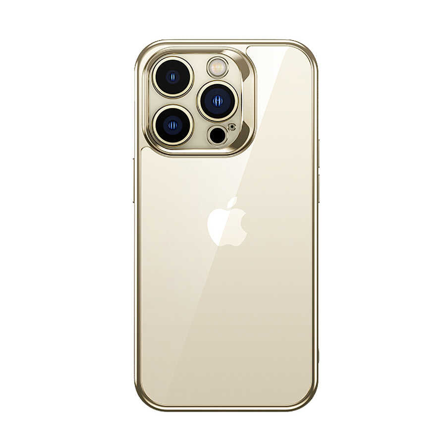 iPhone 14 Pro Max Kılıf Benks Electroplating TPU Kapak Ekran Koruyucu Hediyeli