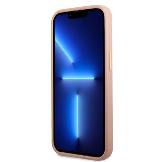 iPhone 14 Pro Max Kılıf GUESS M-safe Şarj Özellikli PU Deri Metal Logolu Kapak