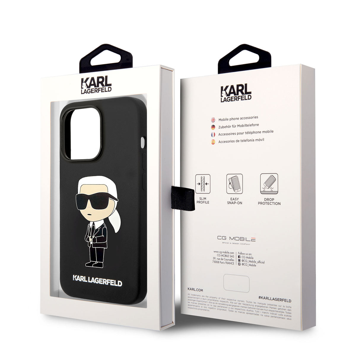 iPhone 14 Pro Max Kılıf Karl Lagerfeld M-safe Şarj Özellikli Silikon Karl Dizayn Kapak