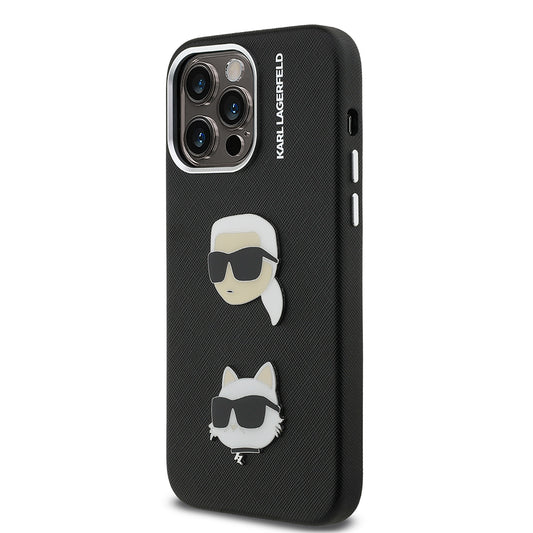 iPhone 14 Pro Max Kılıf Karl Lagerfeld Orjinal Lisanslı K&C Heads Pin Kapak