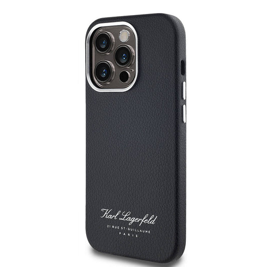 iPhone 14 Pro Max Kılıf Karl Lagerfeld Orjinal Lisanslı KL Yazılı Hotel Kapak