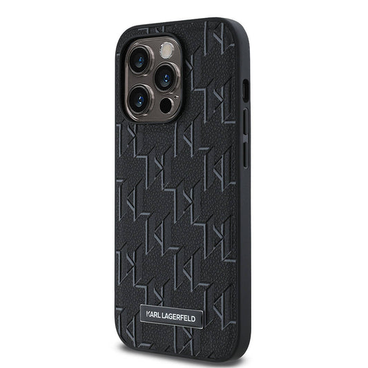 iPhone 14 Pro Max Kılıf Karl Lagerfeld Orjinal Lisanslı M-safe Şarj Özellikli KL Yazılı Hot Stamp Kapak