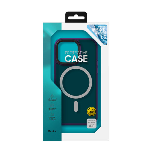 iPhone 14 Pro Max Kılıf M-safe Şarj Özellikli Benks Mist Hybrid Kapak