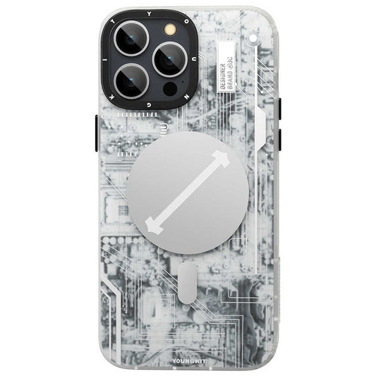 iPhone 14 Pro Max Kılıf M-safe Şarj Özellikli YoungKit Technology Serisi Kapak