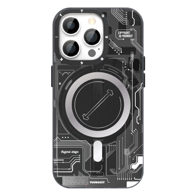 iPhone 14 Pro Max Kılıf M-safe Şarj Özellikli YoungKit Technology Serisi Kapak