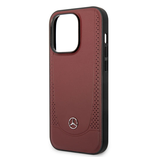 iPhone 14 Pro Max Kılıf Mercedes Benz M-safe Şarj Özellikli Urban Deri Kapak