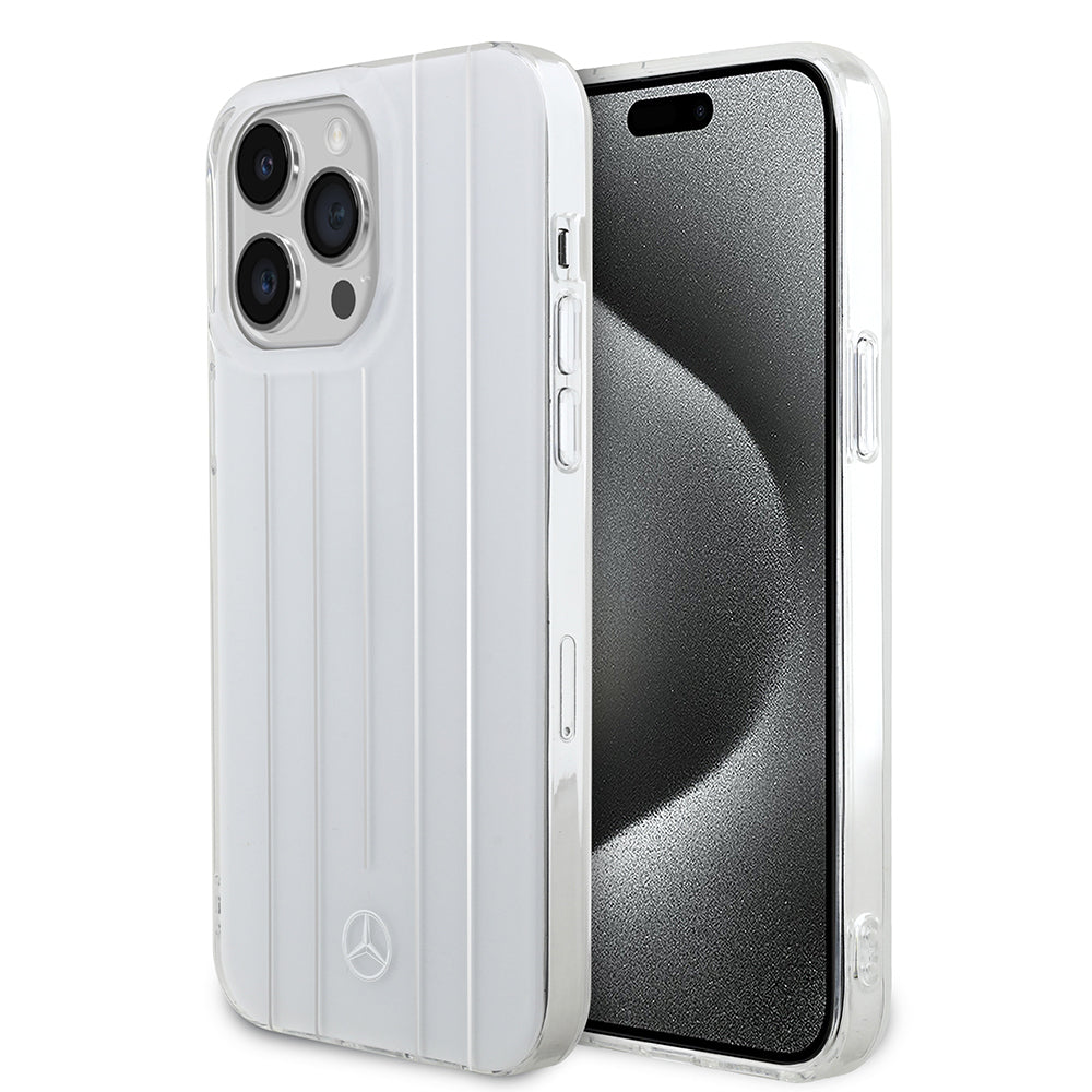 iPhone 14 Pro Max Kılıf Mercedes Benz Orjinal Lisanslı New Urban 3 Sert PC Paralel Çizgi Desenli Kapak