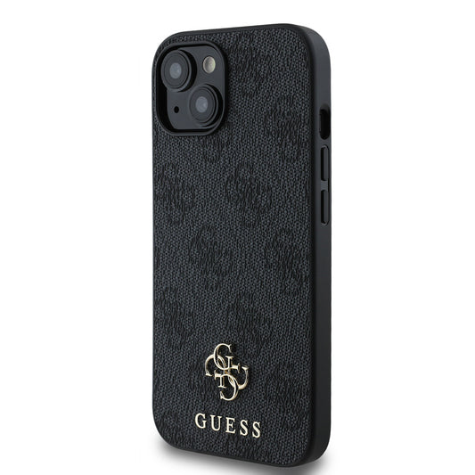 iPhone 15 Kılıf Guess Orjinal Lisanslı M-safe Şarj Özellikli Small 4G Classic Kapak