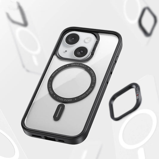 iPhone 15 Kılıf M-safe Şarj Özellikli Casebang Body Frame Kapak