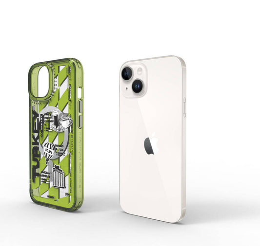 iPhone 15 Kılıf M-safe Şarj Özellikli Desenli Wiwu Turkey A Serisi Kapak