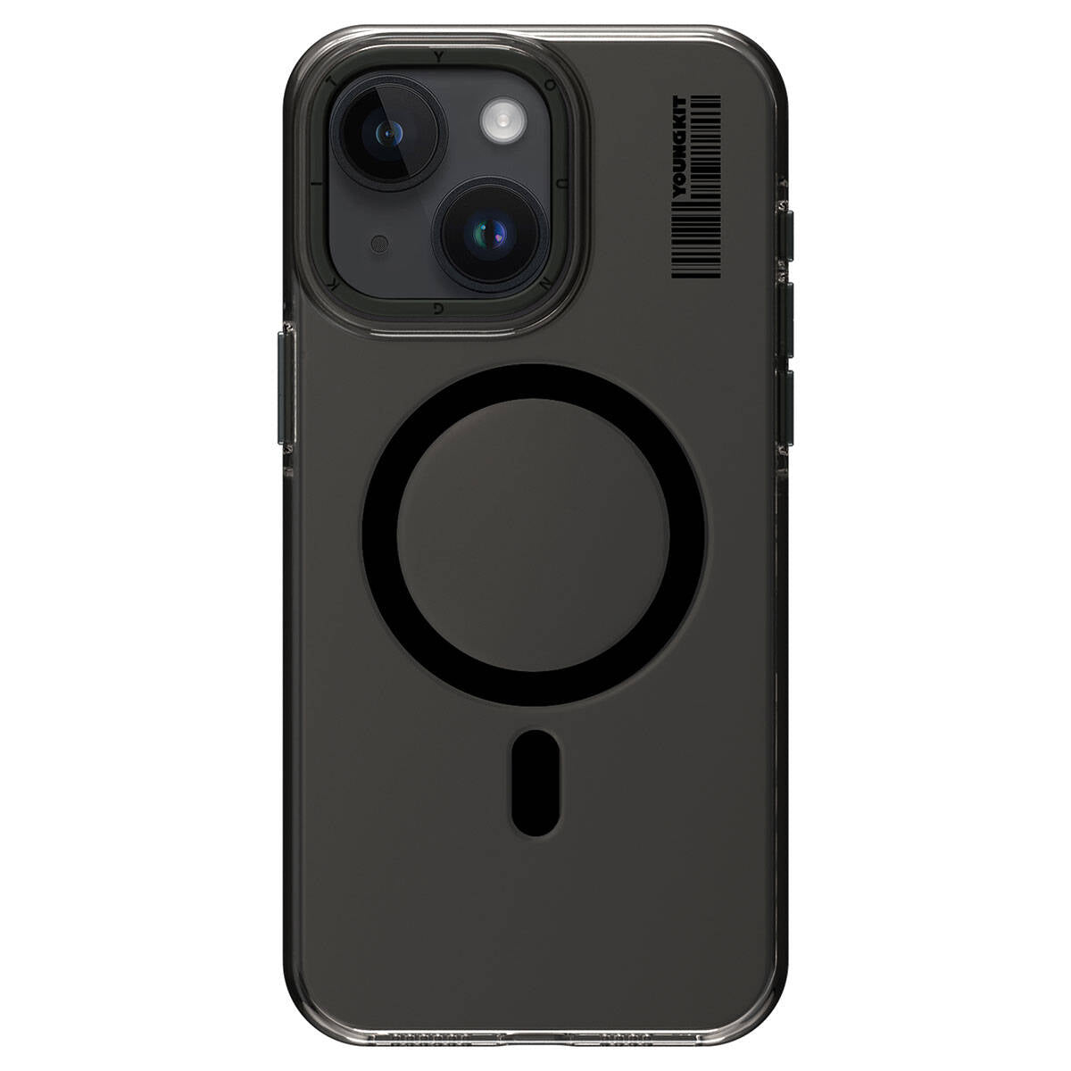 iPhone 15 Kılıf M-safe Şarj Özellikli Şeffaf Youngkit Crystal Shield Serisi Kapak