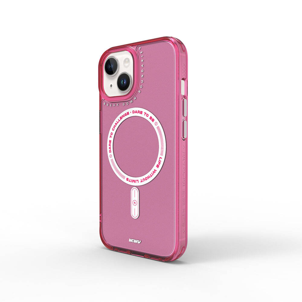 iPhone 15 Kılıf M-safe Şarj Özellikli Wiwu Basic Color J Serisi Kapak