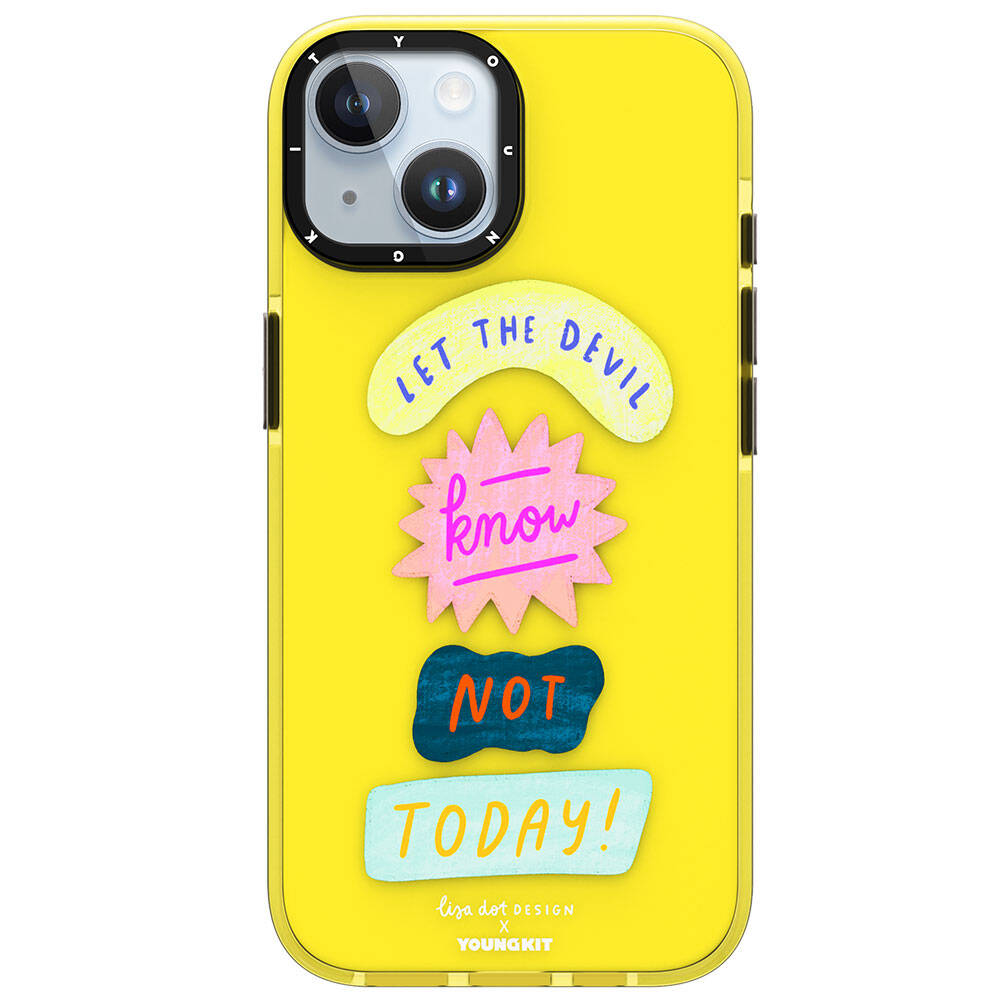 iPhone 15 Kılıf Yazı Desenli Youngkit Mindfulness Serisi Kapak